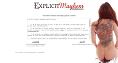 Desktop Screenshot of explicitmayhem.com